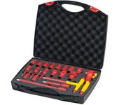 Jeu de clés à cliquet isolées 1/2' 21pcs en coffret - wiha -