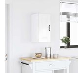 Mueble de pared de cocina kalmar de madera contrachapada blanco brillante