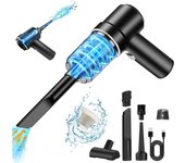 Aspirador de coche de 120w, aspirador de mano inalámbrico, potencia de succión de 8000pa, 42000rpm, con filtro y base, fácil de limpiar