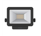 Theben 1020691 theleda b10l w bk proyector led de 10 w, para exteriores, ampliable con módulos opcionales (detector de movimiento), negro