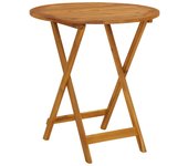 Mesa plegable de jardín de madera maciza de acacia 70 cm