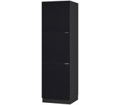 Vicco armario para horno empotrado fame-line, rayas negras, 60 cm