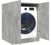 Mueble para lavadora gris hormigón 70,5x71,5x91,5 cm