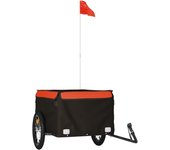 Remolque para bicicleta hierro negro y naranja 45 kg cfw12776