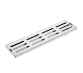 Canaleta de desagüe 40x10cm con rejilla en acero inoxidable mate