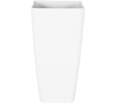 Beliani maceta modi piedra 30 cm blanco