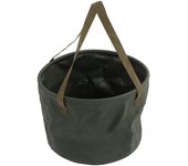 Cubo plegable de 20 l, ligero, ahorrador de espacio, multifuncional, verde, portátil, para acampar al aire libre, vi