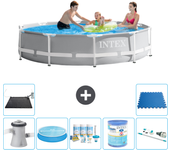 Paquete de piscina - intex - alrededor - 305x305x76 cm + accesorios a2049