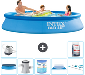 Paquete de piscina - intex - alrededor - 305x305x61 cm + accesorios a473