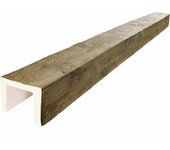 Viga imitación madera 22.5cm de ancho x 17.5cm de alto x 3m de largo color miel decorativa de poliuretano vu0001-m