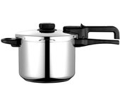 Olla a presión 6 litros, inducción, express super rápida, acero inoxidable 18/10, todas cocinas, fagor, plata, dual xpress 6