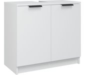 Armario de ba?o madera contrachapada blanco 64,5x33,5x59 cm