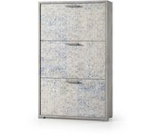 Mueble zapatero de 3 puertas de doble fondo