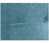 Dhome cabecero de tela aqualine pro con patas cabeceros cabezal tapizado cama lujo (turquesa, 105cm)