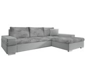 Sofá rinconero comfivo 212, gris, función de descanso, caja de ropa de cama, 274x182x83cm