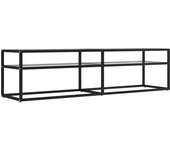 Mueble para tv vidrio templado transparente 160x40x40,5 cm