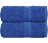 Maison exclusive - toallas de jabón 2 piezas azul 30x30 cm 360 g/m² 100% algodón