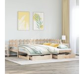 Vidaxl sofá cama nido con cajones sin colchón 90x200 cm
