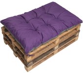 Cojin palé 120x80cm, cojines de banco morado, cojines de sofá, cojín palé, cojín de jardín, cojín exterior/interior, cojín de asiento