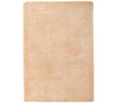 Alfombra peluda de pelo largo navarra beige 120x170cm poliéster