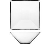 6x vasos modi' cuadrados de vidrio transparente cm20
