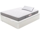 Pack colchón flex ensacado supreme flex 105x200 + canape abatible madera 19 blanco + almohada
