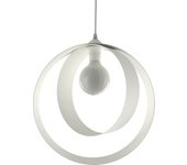 Lumicom | nucleo lámpara pendiente, 1x e27, max 42w, metal, blanco mate, d.40cm