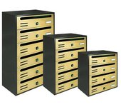 Buzones alubox gold cube con 6 plazas horizontales