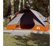 Tienda de campaña iglú para 4 personas impermeable gris naranja v8131 4 personas / gris