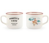 6x tazas de café,h&h, montaña, 110cc, multicolor, nbc