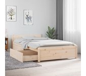 Estructura de cama con cajones 90x190 cm individual