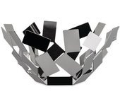 Alessi la stanza dello scirocco fruttiera, acciaio inossidabile, argento, 27.3x12.7x27.3 cm