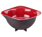 Tefal colador negro y rojo