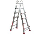 Escalera telescópica multiusos de tijera o extensible - 8+8 - homelux