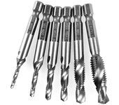 Piezas de herramientas de perforación y roscado de vástago hexagonal, accesorio industrial métrico para máquina de tornillos