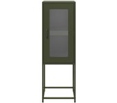 Aparador | aparador de comedor | armario de cocina de acero laminado en frío verde oliva 36x39x107 cm cfw48950