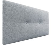 Dhome cabecero de tela aqualine pro cabeceros cabezal tapizado cama lujo (gris perla, 105cm)