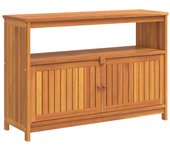 Mesa consola de jardín madera maciza acacia 110x35x75 cm