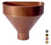 Colector monolítico de pvc para bajadas diam. 100 - cobre rojo