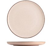 H&h 6 platos hondos de porcelana color marfil cm 27