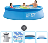 Paquete de piscina - intex - alrededor - 305x305x76 cm + accesorios cb88