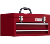 Caja de herramientas durhand acero rojo 46x24x22 cm