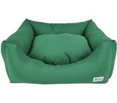 Cuna mullida verde lisa