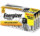 Pilas energizer potencia alcalina aaa lr03 maxi pack 24 piezas nuevas