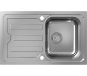 Hansgrohe s44 fregadero empotrado 342, acero inoxidable, con escurridor corto, 820x510mm, 43368800