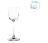 6x copas de vino de vidrio transparente kandy cl15, h&h