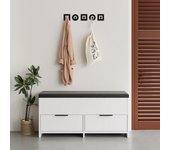 Zapatero cove shoe bench blanco