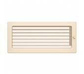 Rejilla de ventilación para chimenea 17x37 color crema con persianas enrollables