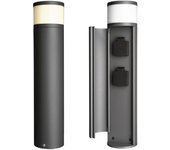 Farola led de 4 w, columna eléctrica para exteriores, distribuidor de energía, impermeable, con múltiples tomas, torre de 2 tomas, luz de jardín