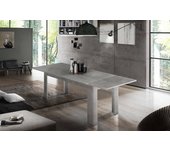 Mesa extensible nanni, consola extensible hasta 10 asientos, consola extensible 100% made in italy, 140/190x90h75 cm, cemento